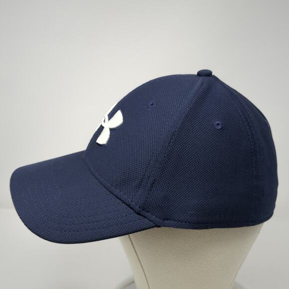 Under Armour Fitted Hat Blue XL Embroidered Logo UA Classic Fit Outdoor - Picture 3 of 10